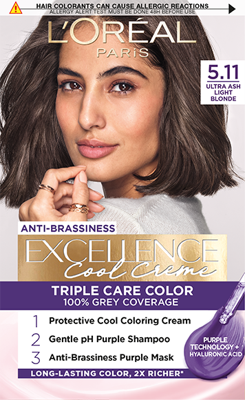 Excellence trajna barva za lase 5 11 Ultra pepelnato svetlo rjava