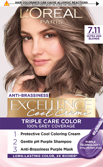Excellence Cool Crème Trajna barva za lase 7.11 Ultra pepelnato blond
