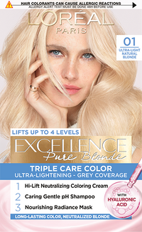 Barva za lase 01 ultra svetlo blond Excellence blond posnetek pakiranja