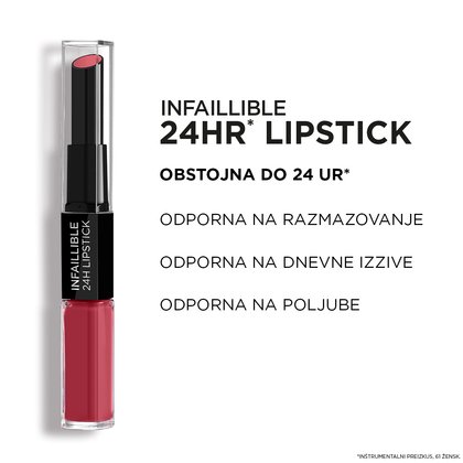 Infaillible 24H tekoča sminka za ustnice 101 Everlasting Paris_5